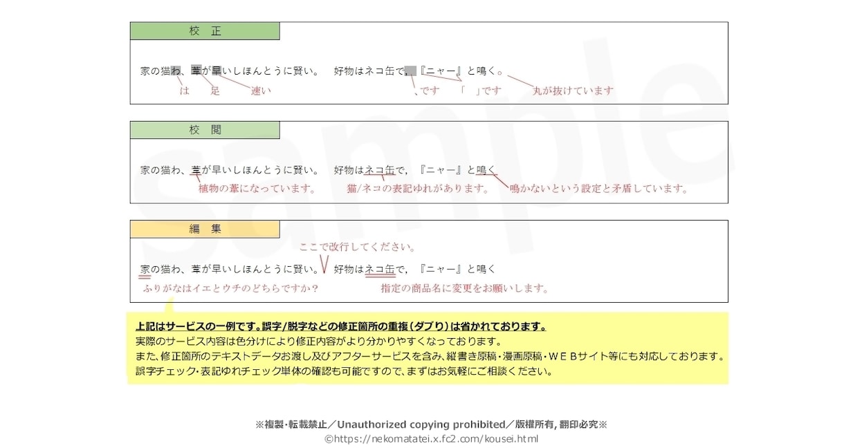 最短即日!同人誌/漫画/小説誤字チェックします 漫画小説CG集ﾏﾀﾞﾐｽまで何でもOK！本気でお手伝いします イメージ5