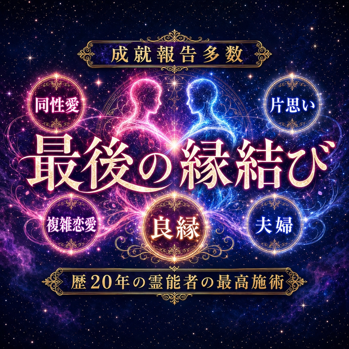 恋愛・片思い・音信不通どんな状況もご縁を結びます 実績数1位！片思い、復縁、同性、良縁、夫婦、全て結びます イメージ5