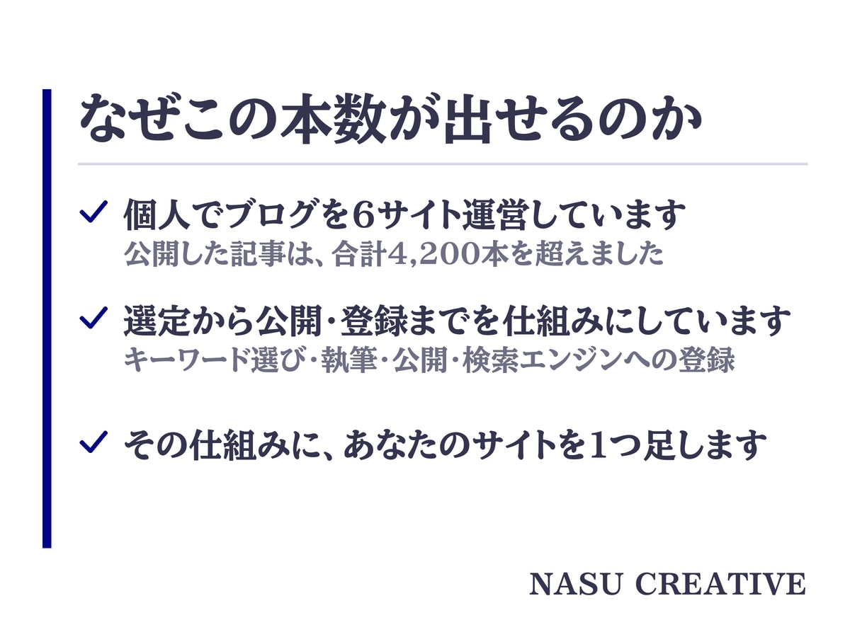 現役のプロライターがブログ記事を月30本書きます キーワード選定から公開まで。あなたは見るだけです イメージ6