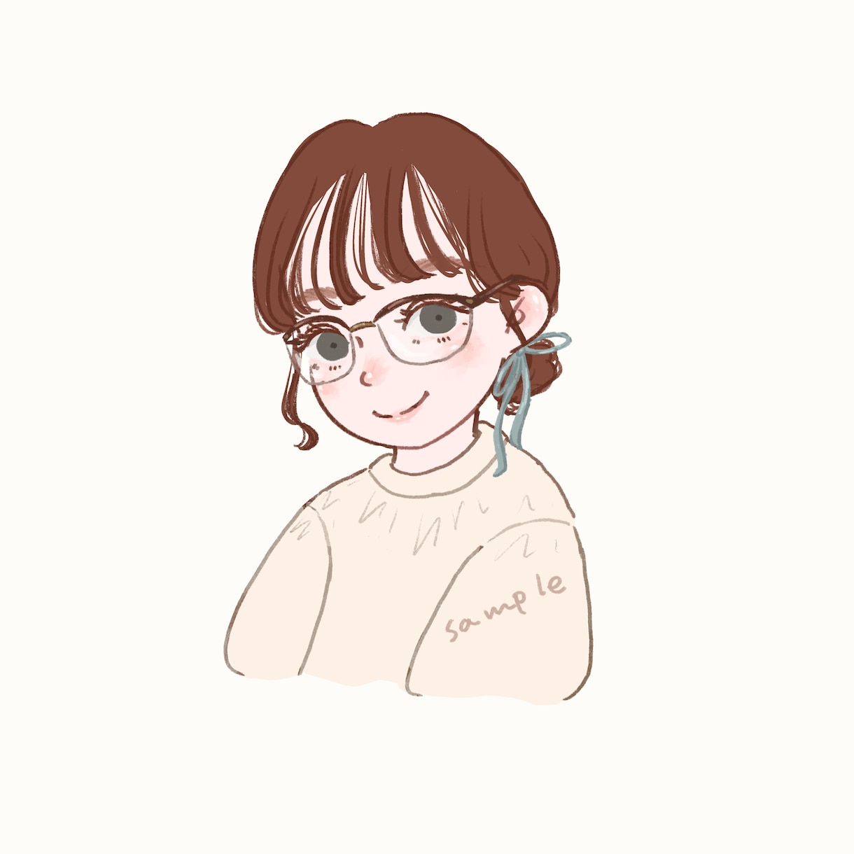 ゆるめタッチの似顔絵アイコン描きます ゆるめタッチ　商用利用•背景透過も可能！クーポン利用可！ イメージ2