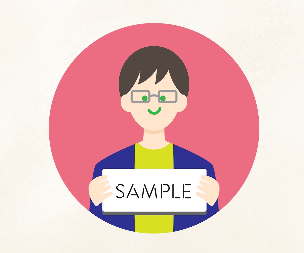 フラットなイラストのアイコンを作成します SNS等にあなただけのアイコンをデザインします！ イメージ3
