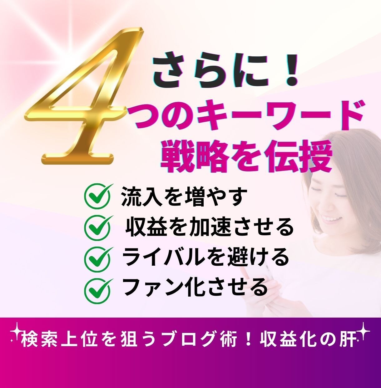 ブログのアクセスUPに効くキーワード選定を教えます 検索上位を狙うSEOワード＆ネタ選定＆ライティング★無制限 イメージ7