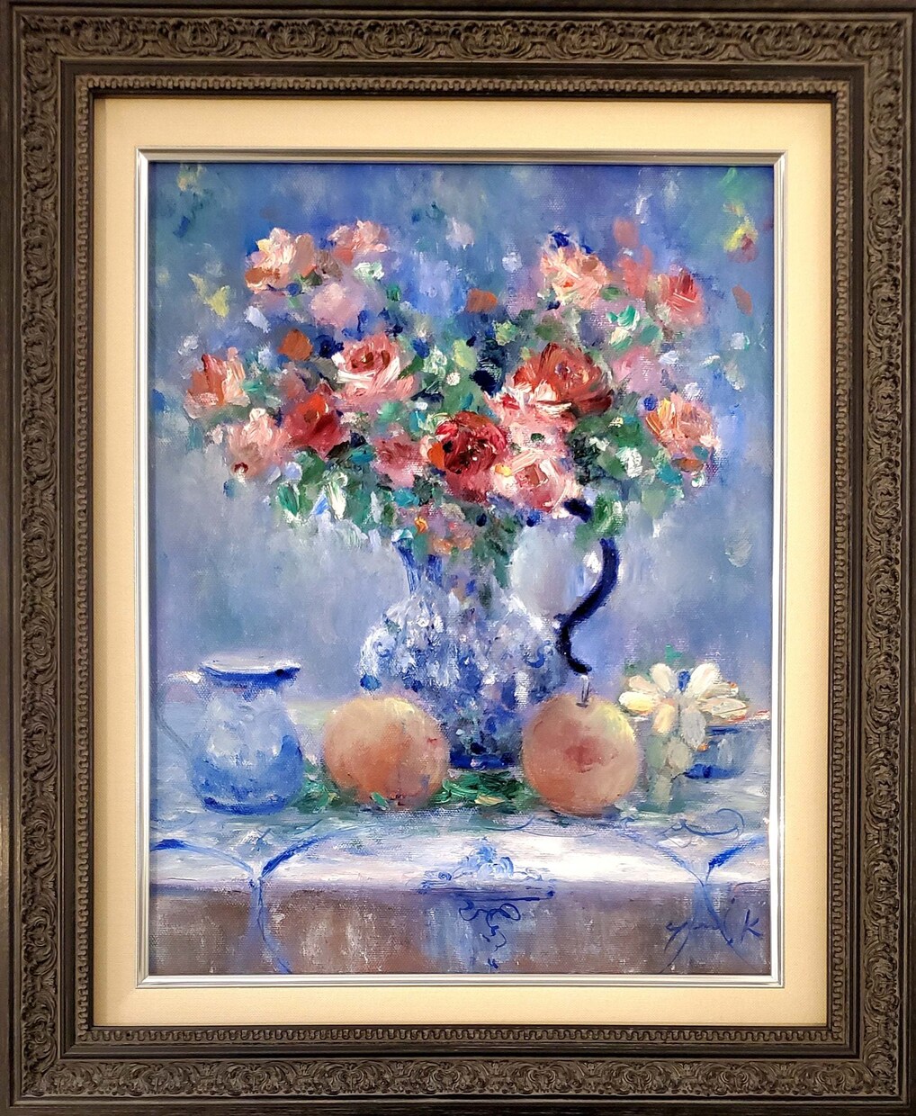 印象派のようなタッチのプロの画家が油絵を制作します サイズ:F6/額付/表紙絵/商用利用/贈答品 イメージ5