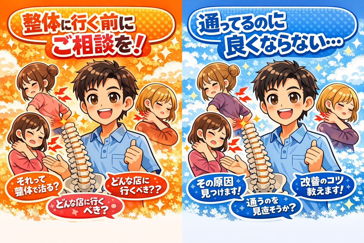 リラクゼーション店へ通い続ける人の悩み聞きます その場しのぎから卒業しませんか イメージ1