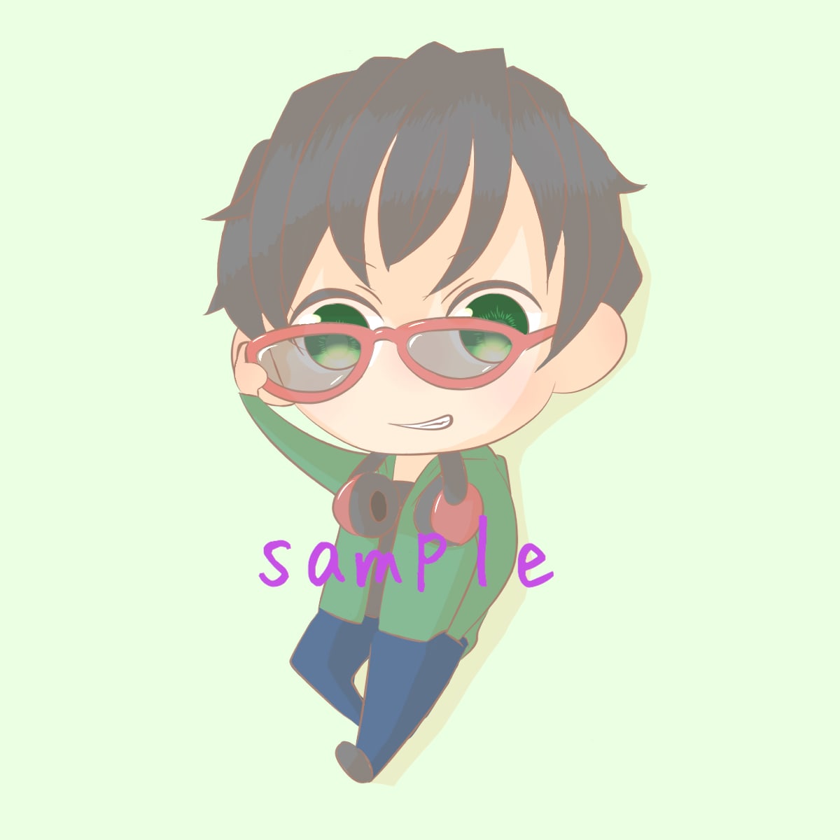 SNS等で使えるゆるいミニキャラアイコン描きます 自分だけのアイコンが欲しい方へ！ イメージ5