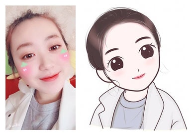 格安！写真を元に可愛いアニメ風の似顔絵を描きます お写真を元に似顔絵イラストをお描きします！ イメージ1