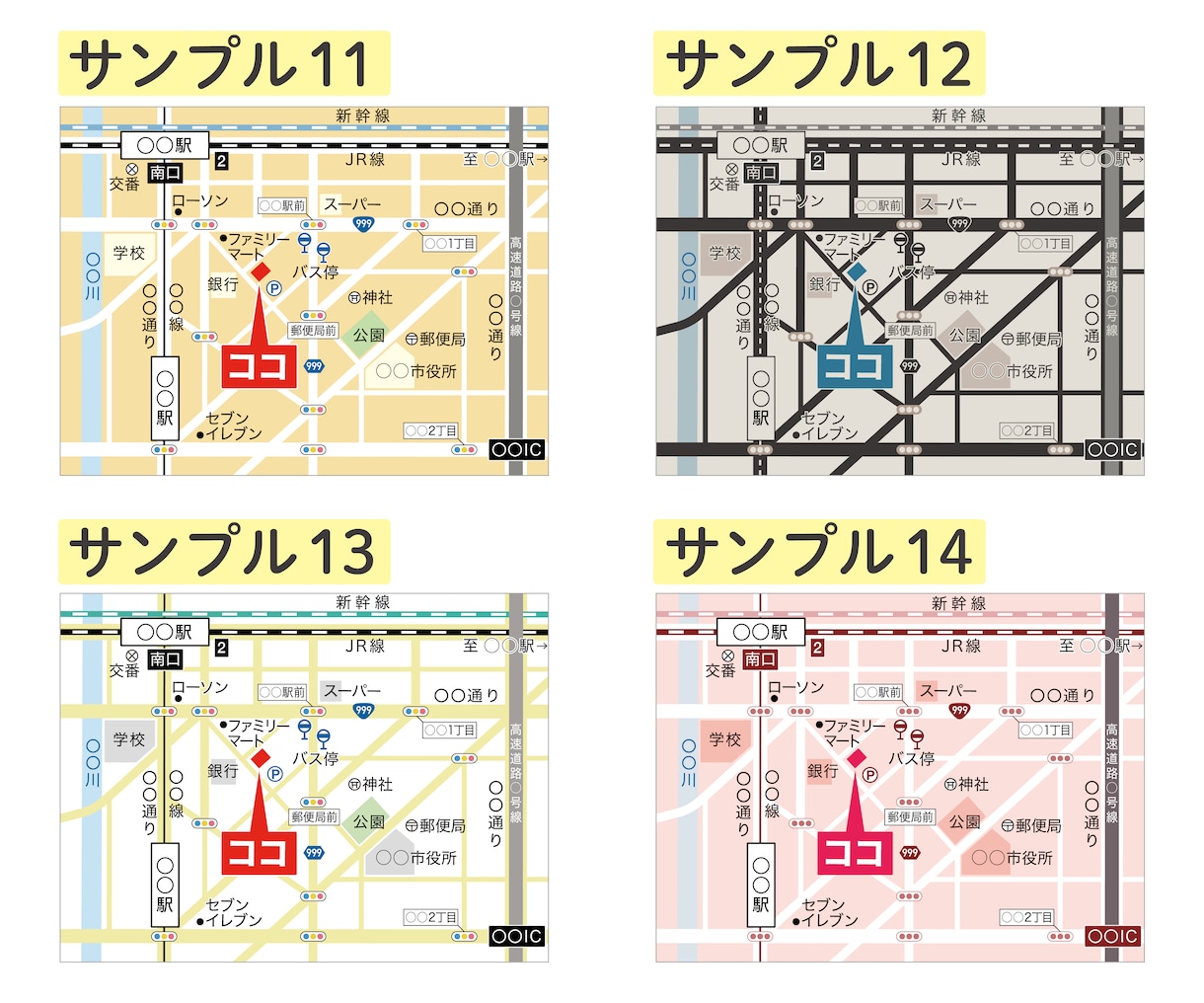 シンプルで分かりやすい地図を作成します 【販売実績700件以上】簡易的で見やすい地図が必要な方へ イメージ5