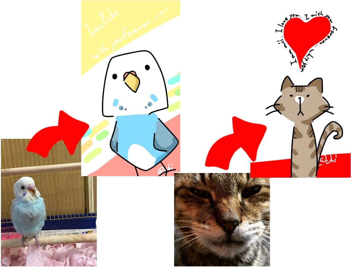 あなたのペットを絵本風イラストにします あなたのペットを絵本風デフォルメイラストにいたします。 イメージ3