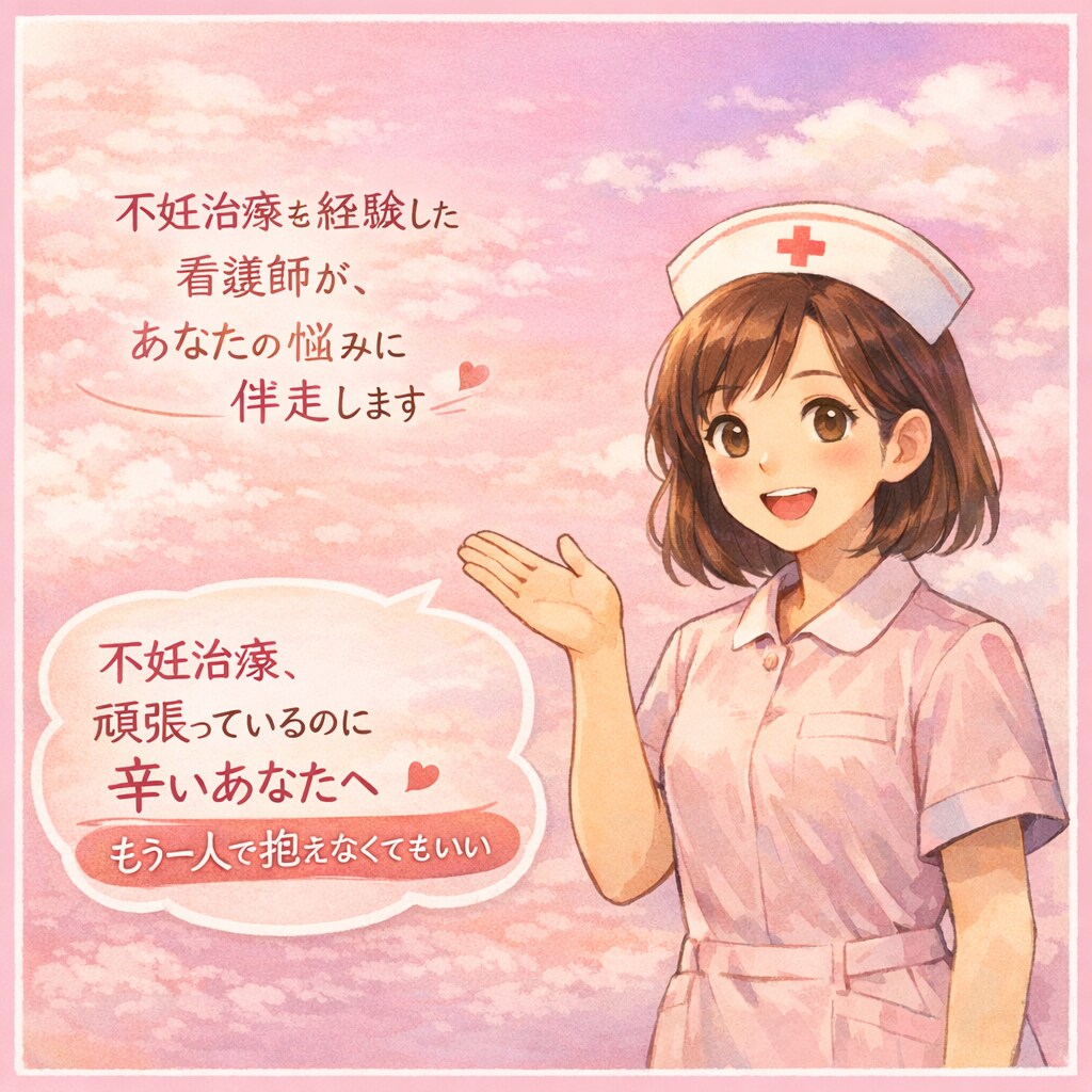 不妊治療中のメンタルケア。看護師が優しく伺います 経験者だから分かる「出口の見えない不安」に寄り添い伴走します イメージ1