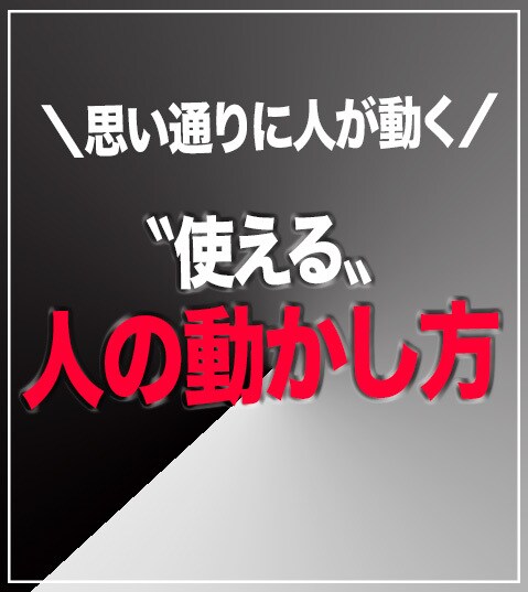ビジネスで使える「人の動かし方」教えます 自分の思い通りに他人を動かしたくないですか？ イメージ1
