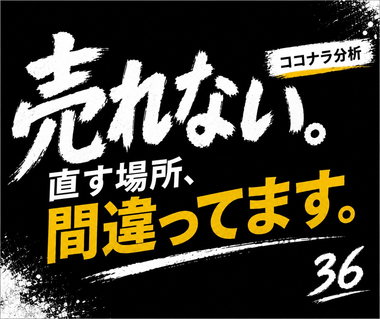 ココナラで売れない原因を特定します 出品ページを分析し具体的な改善案まで提案します イメージ1