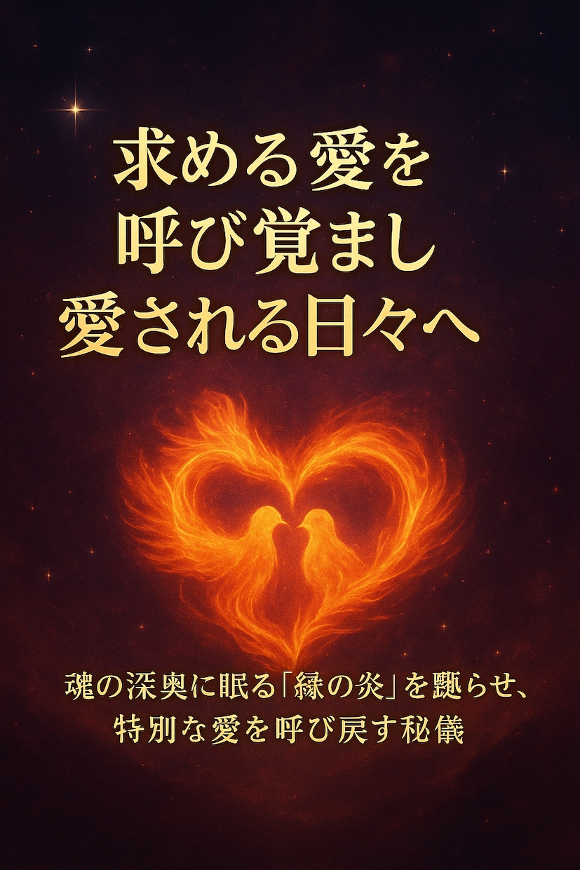 求める愛を呼び覚まし愛される日々へ導きます 魂の深奥に眠る“縁の炎”を甦らせ、特別な愛を呼び戻す秘儀 イメージ4