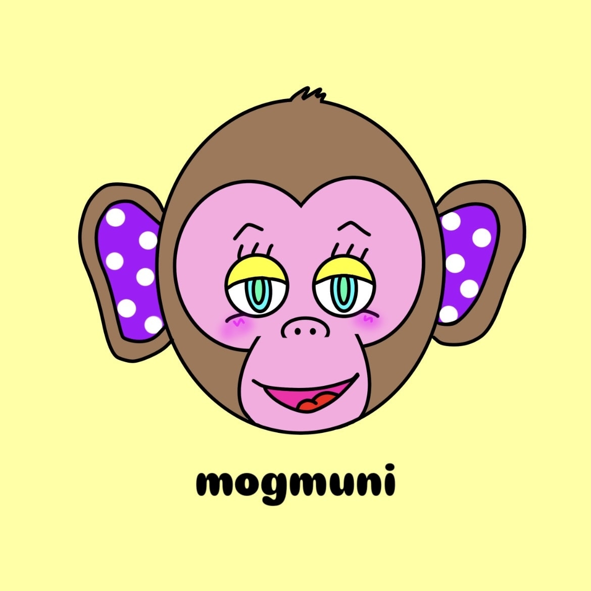 みんなに愛されるキャラクターを提供します 耳のドット柄がチャームポイントの動物たち イメージ2