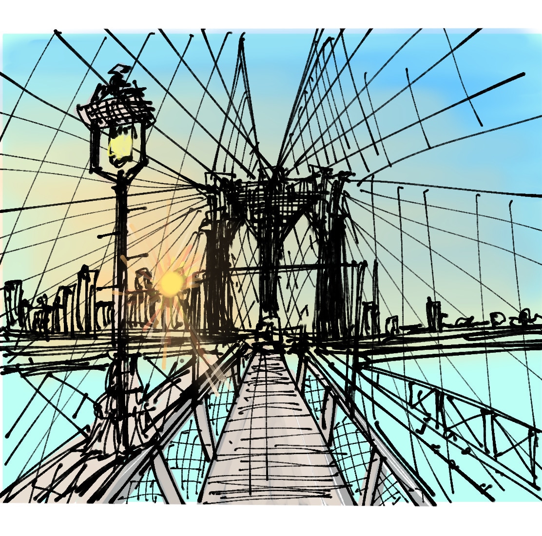 海外をモチーフにしたイラストを作成します ！大好きなお写真をイラストにしてみませんか？ イメージ2
