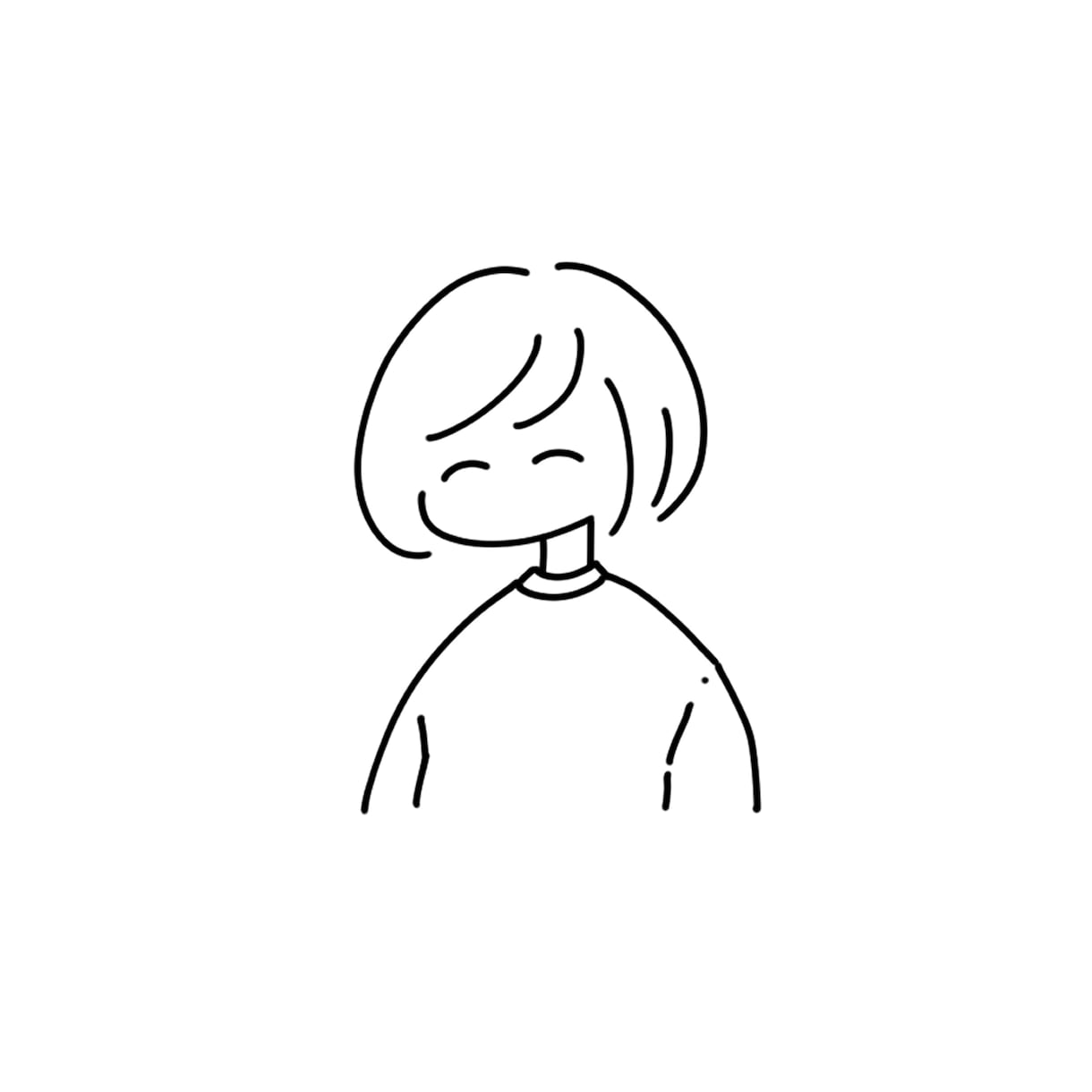シンプルタッチの似顔絵、アイコンを描きます ゆるいシンプルイラストが得意です。 イメージ2