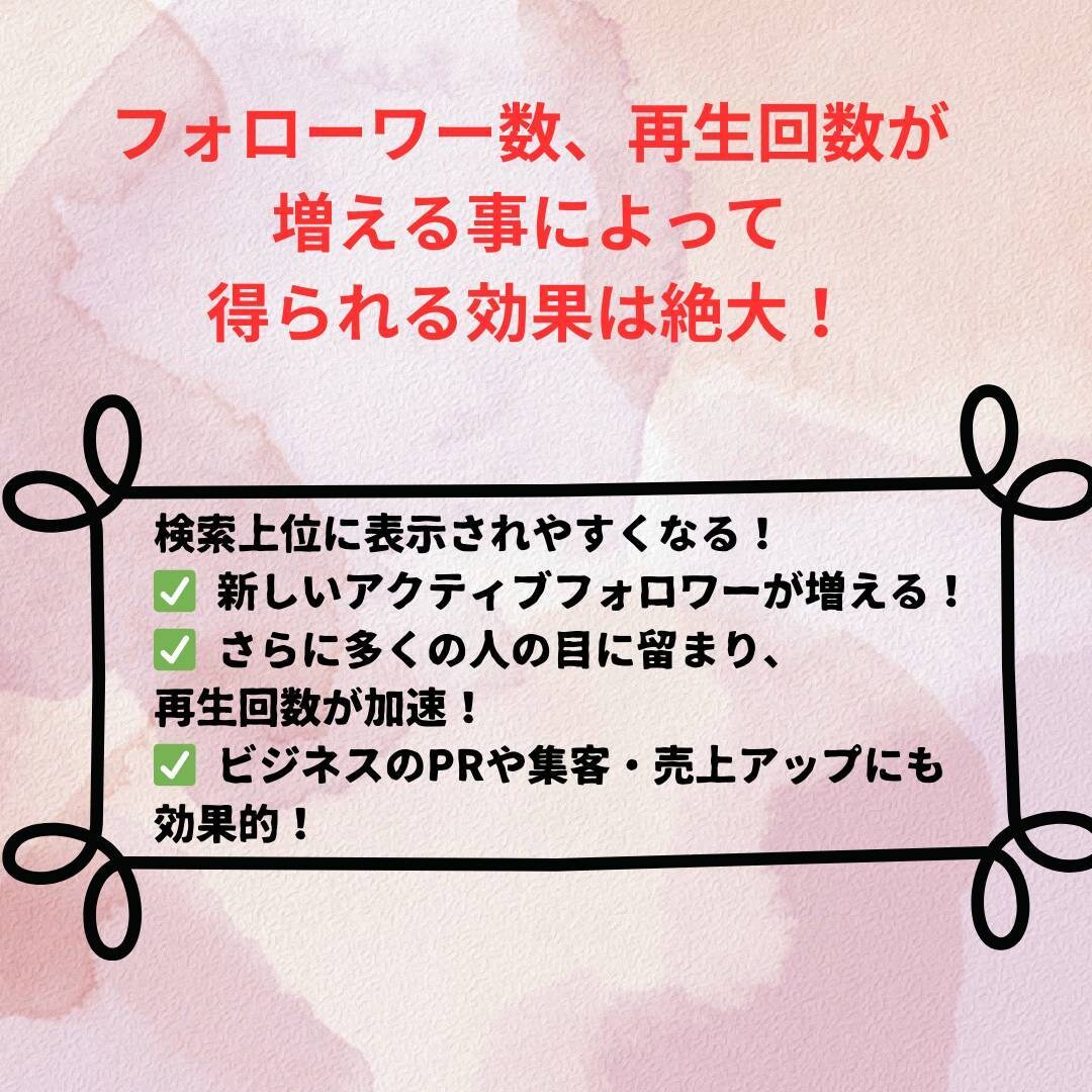 TikTokのフォロワー+1000人増加します TikTokフォロワー拡散！1000人増加します！ イメージ9