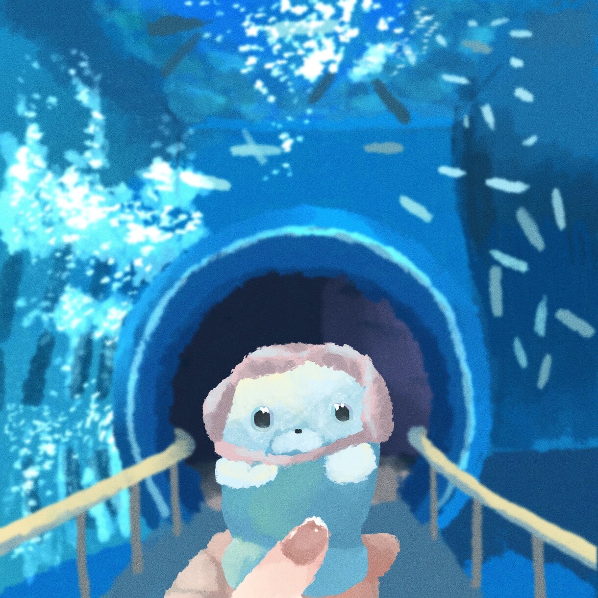 ぬい撮り写真の絵描きます お気に入りのぬい撮り写真を絵にしてみませんか? イメージ3