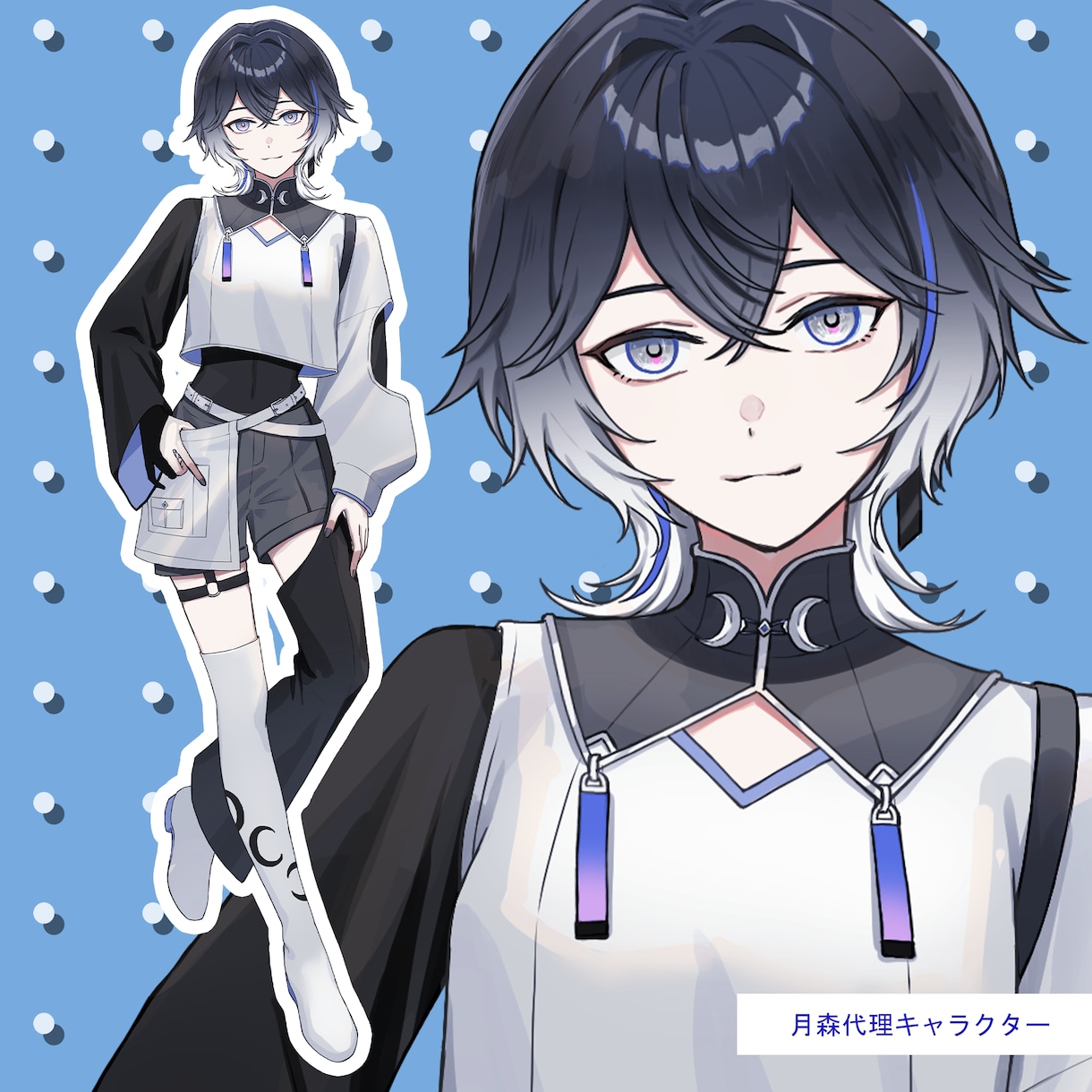 商用可/立ち絵・ヴィネットイラストお描きします 活動キービジュアル・動画・ゲーム・アクスタなどに イメージ6