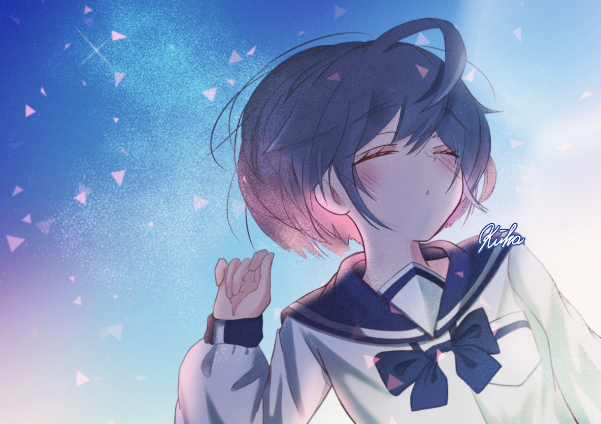 かわいい女の子の一枚絵イラストを制作します MVイラスト・一枚絵などお任せください！ イメージ1