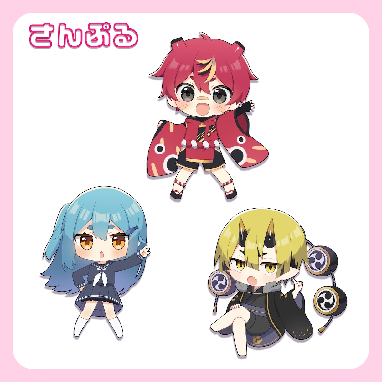 SDミニキャライラスト制作いたします オリジナルグッズや動画内立ち絵、アイコンにいかがでしょうか? イメージ2