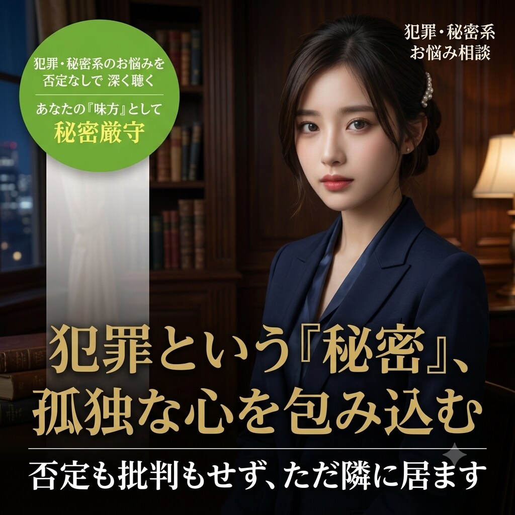 犯罪㊙️かも知れない。1人で悩まないで一緒に居ます やめたい。けどやめられない。あなたの味方がここで待っています イメージ1