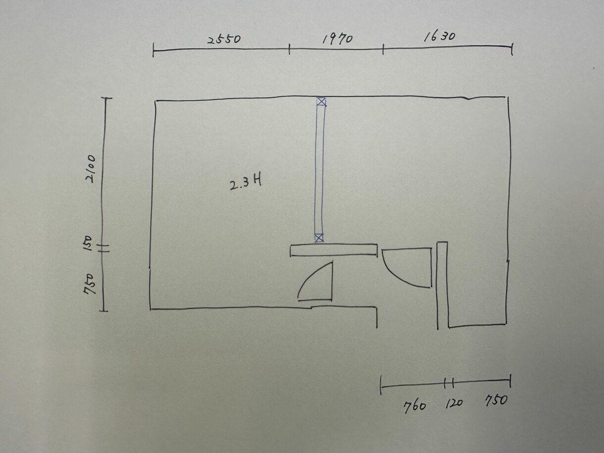 手書き図面からCAD化（JW-CAD）します 手書き図面をJW-CADでトレースし見やすく整理した事例です イメージ6