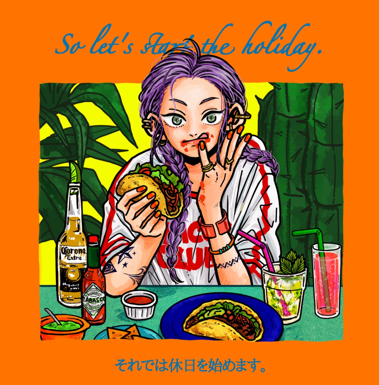 商用利用OK！オリジナルグッズ用イラスト描きます Tシャツ等オリジナルグッズ用イラストお描きします◎ イメージ1