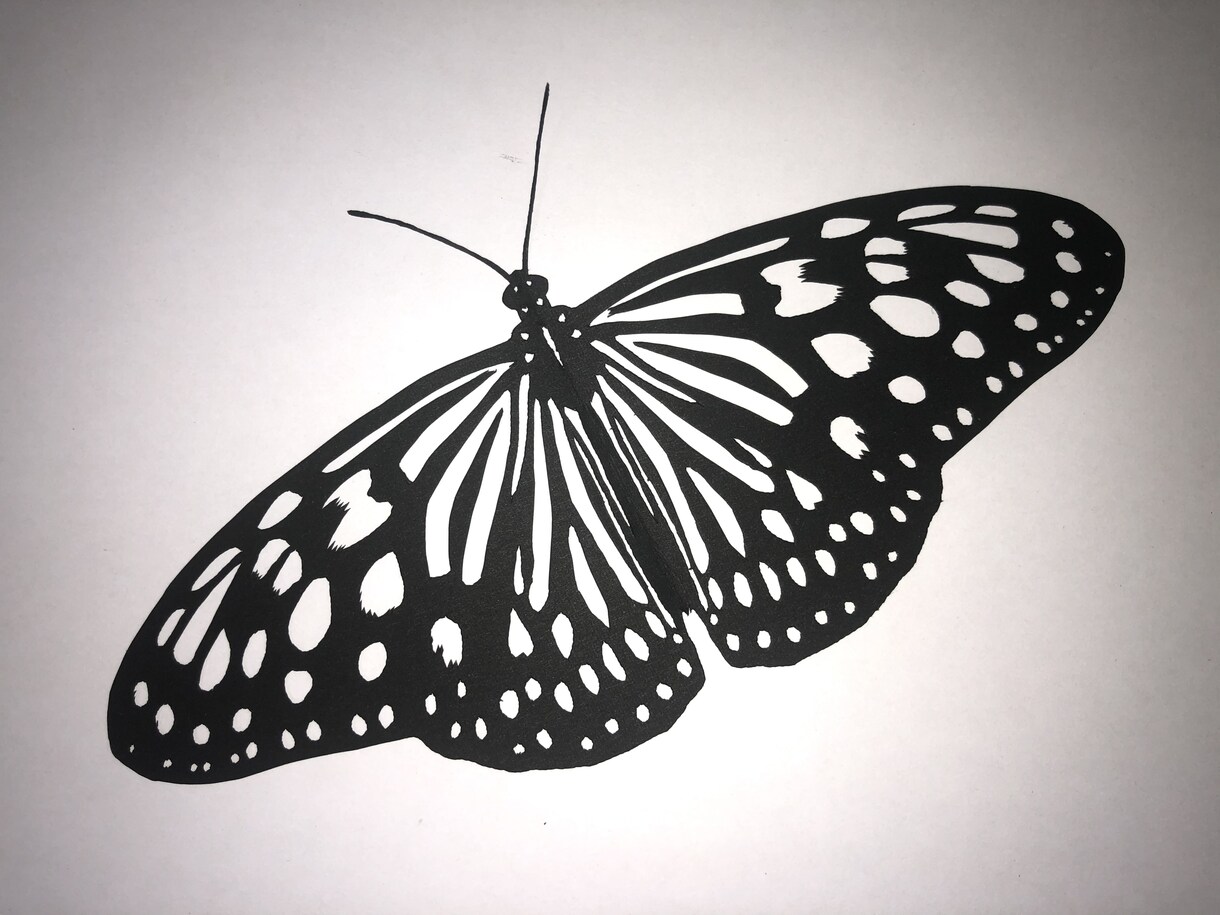 写真から切り絵作品(人物やペットなど)を作ります お祝いメッセージに手作り切り絵を添えてみませんか？ イメージ7