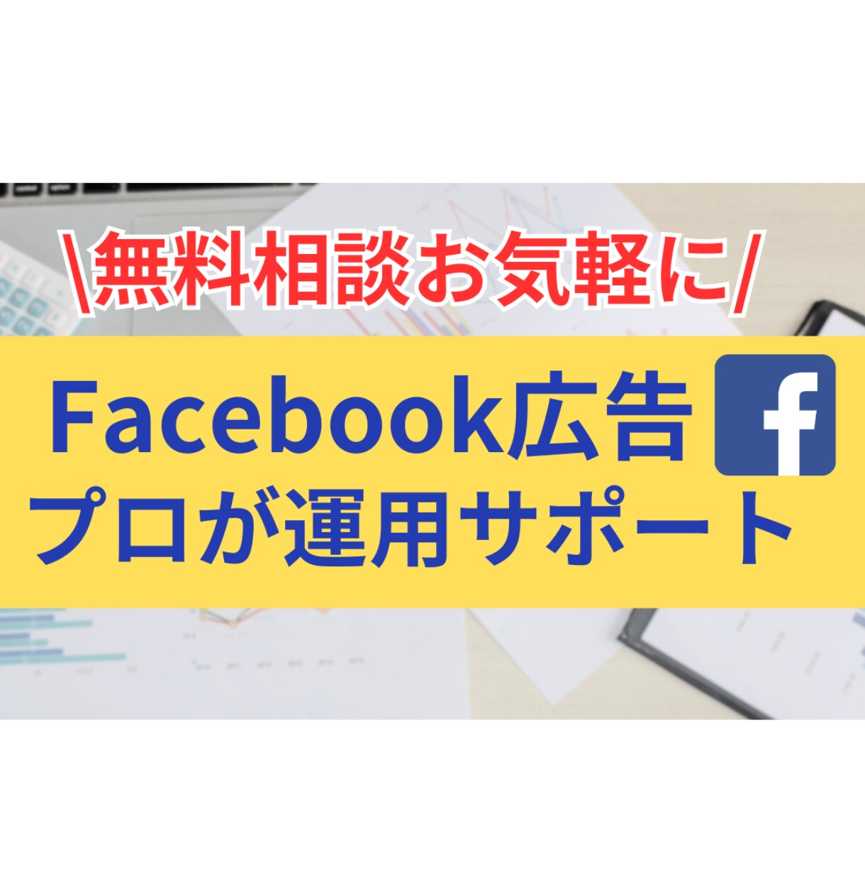 無料でご相談！Facebook広告コンサルします Facebook広告の課題と改善案を詳細にお伝えします！ イメージ1