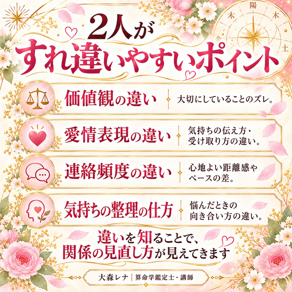 算命学で元恋人との復縁相性とご縁を鑑定します 別れたあの人との相性とすれ違いの原因を丁寧に鑑定 イメージ5