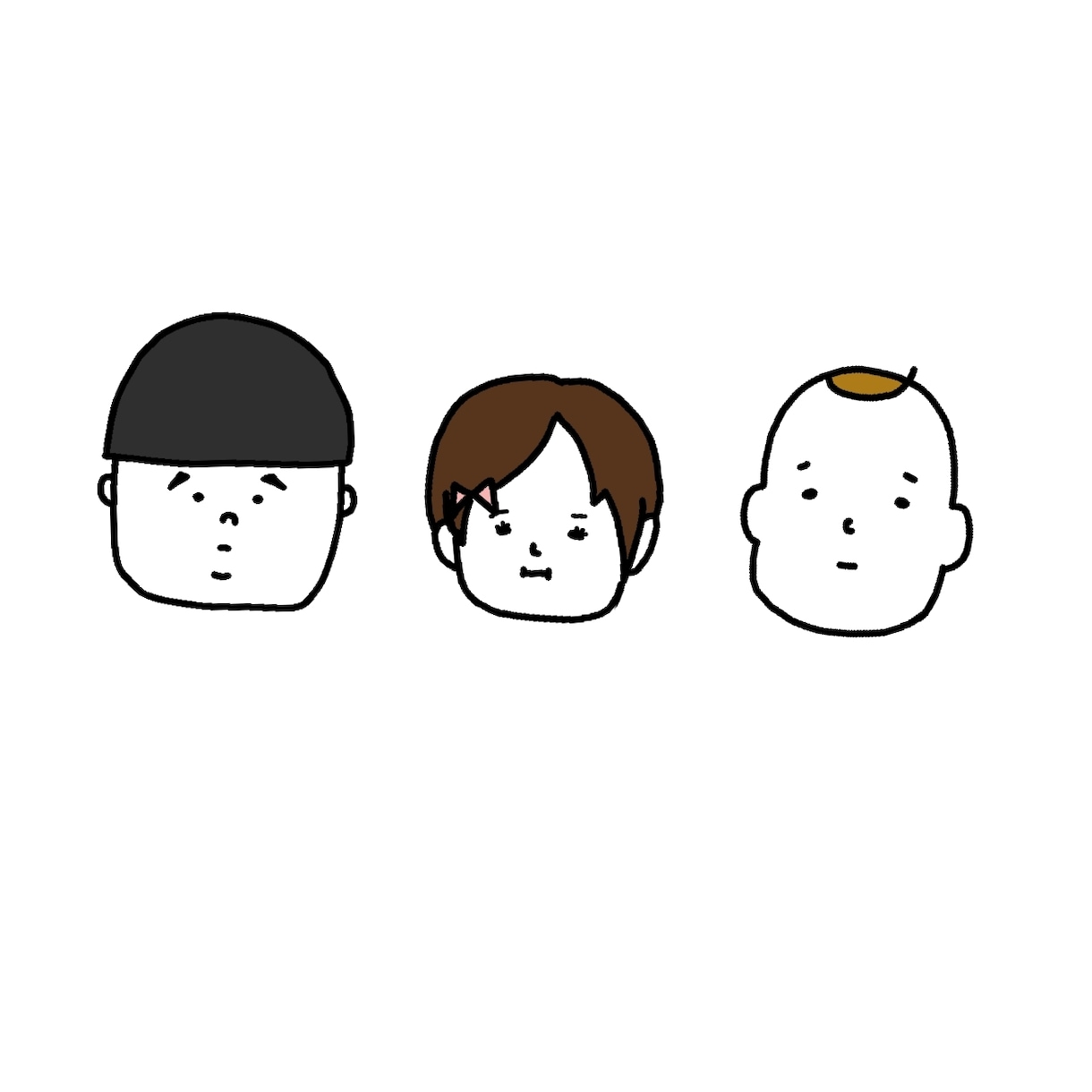 ゆるくてかわいいイラストやアイコン描きます お子様や愛するペットをアイコンにしませんか？ イメージ1