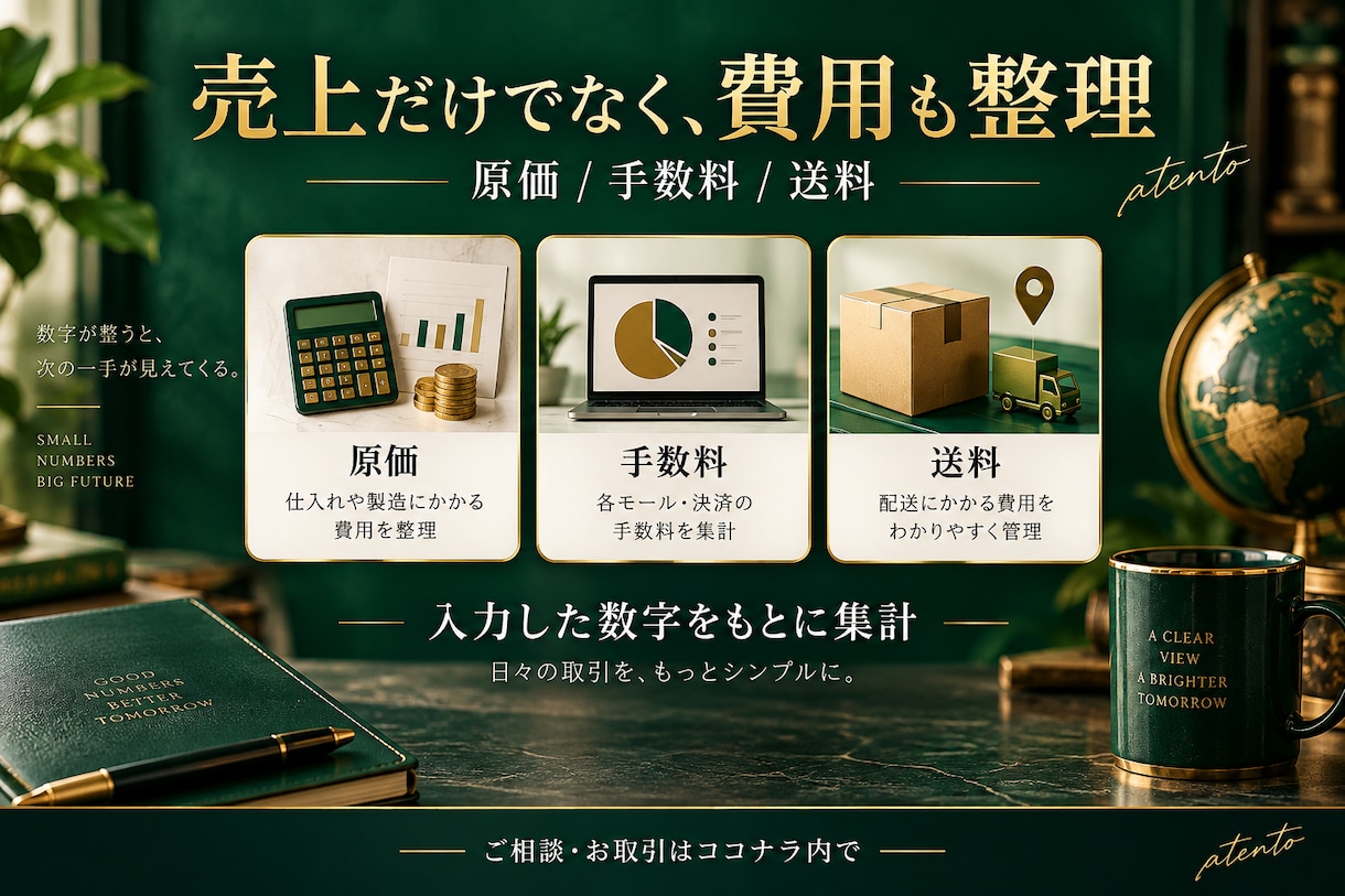 売上と利益が見える管理表を作成します CSVをまとめて月別に！売上と費用を見やすく整理 イメージ2