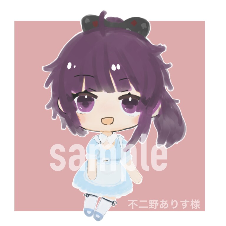 かわいいミニキャラ描きます 色彩暗めでかわいいミニキャラを描きます イメージ2