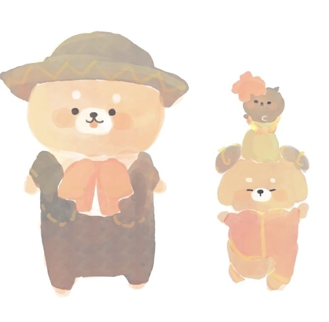 絵本ちっくなデフォルメキャラクターを描きます SNSアイコンや名刺のアイコンなどに イメージ3
