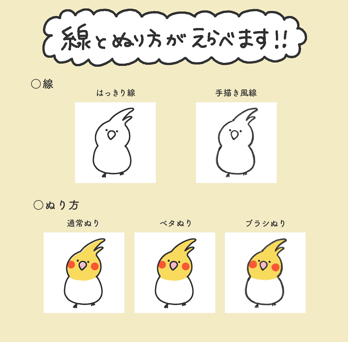 ゆ〜〜るかわな動物アイコンイラストお描きします あなただけのオリジナルアイコン作りませんか？ イメージ2
