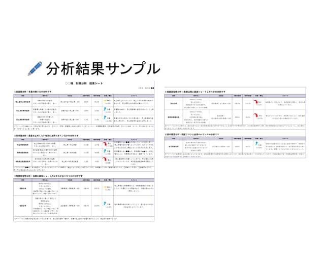 中小企業診断士が財務分析で御社の健康チェックします プロが2期分の財務諸表から、長所や危険度を分析します！ イメージ4
