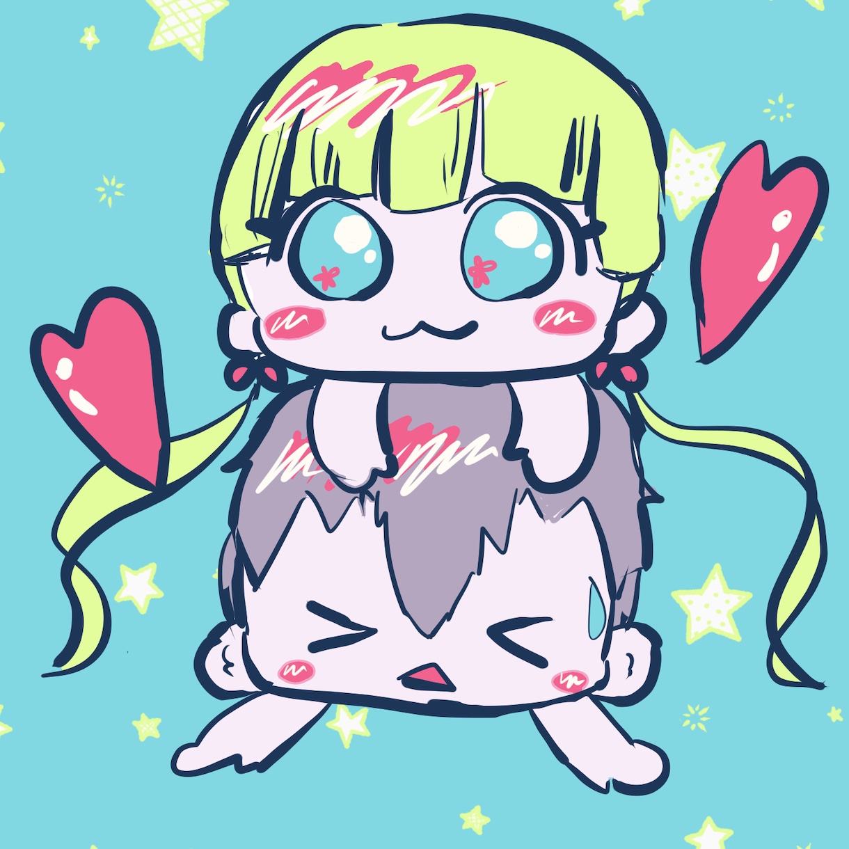 ミニマムで可愛い似顔絵、カップル絵、夢絵描きます 最短24H納品！無料スタンプ多数！2人価格で2000円☆ イメージ3