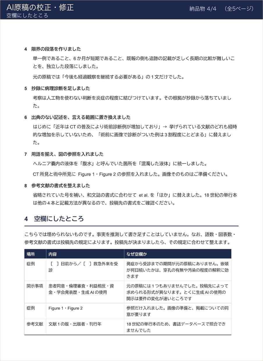 AIで書いた原稿を提出前に点検します 引用の実在と主張の強さを、出す前に点検します イメージ7