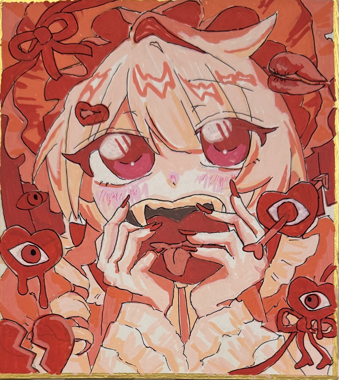 あなただけの色紙イラストをお描きします 色紙にあなたの魅力を詰め込みます♡ イメージ4