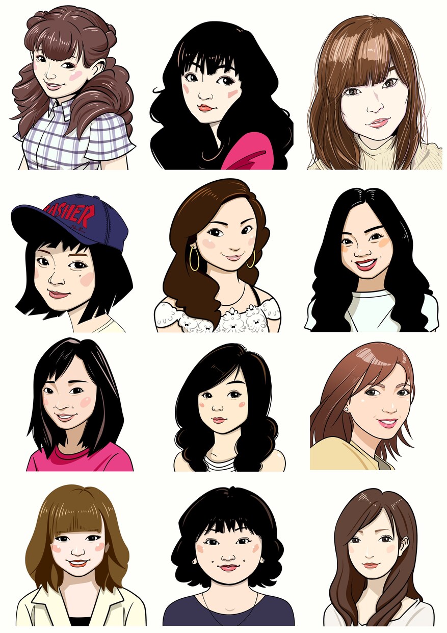 印象に残る似顔絵描きます SNSのアイコンや名刺、プレゼントや記念にもどうぞ！ イメージ5