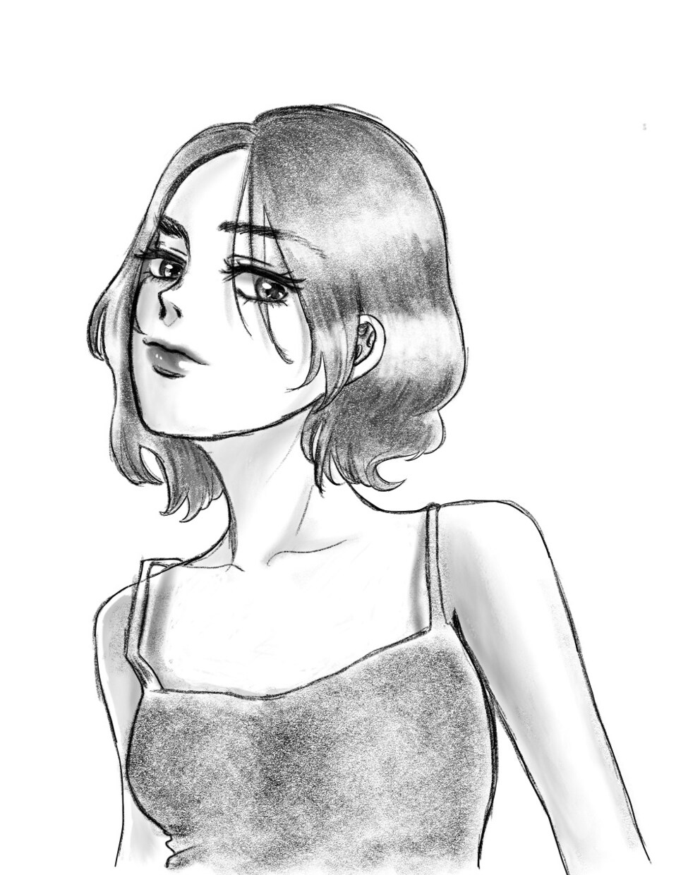 鉛筆画で雰囲気のあるモノクロイラスト描きます 挿絵/SNSアイコン/プレゼント/イメージボード イメージ7