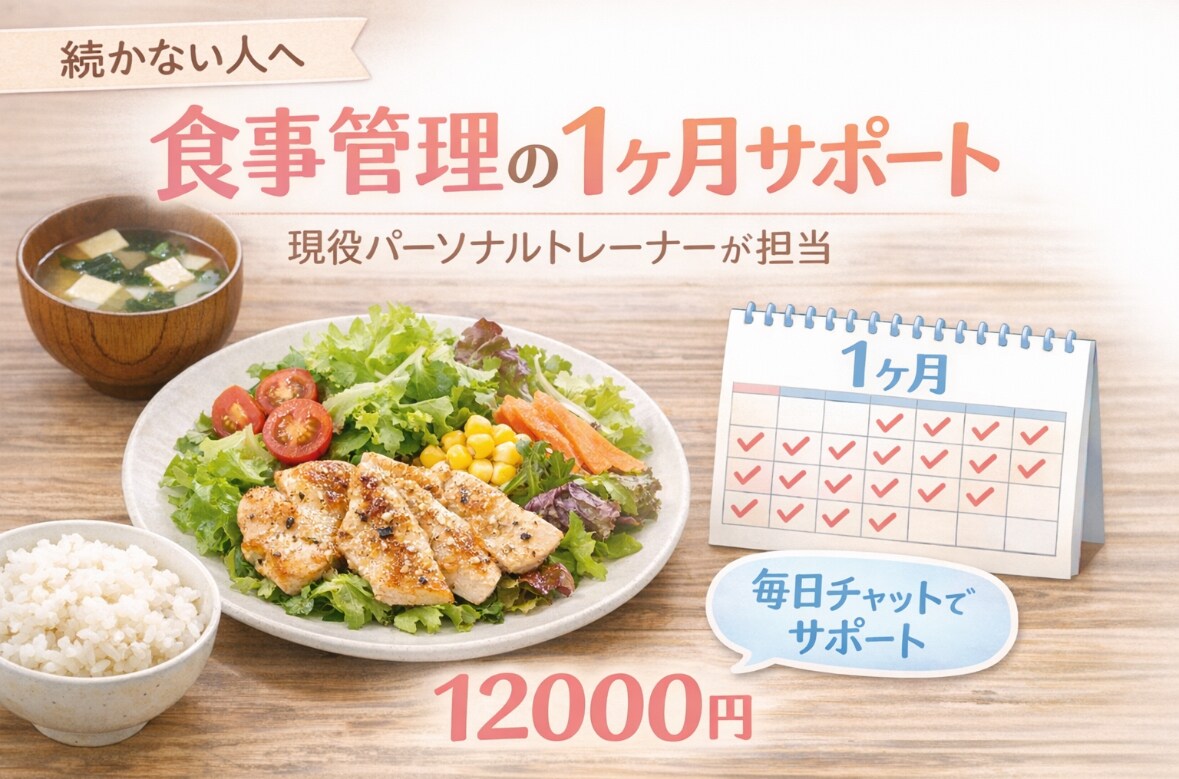 1ヶ月間、毎日あなたの食事をサポートします 全然食べてないのに、痩せないと焦っている女性の方へ イメージ1
