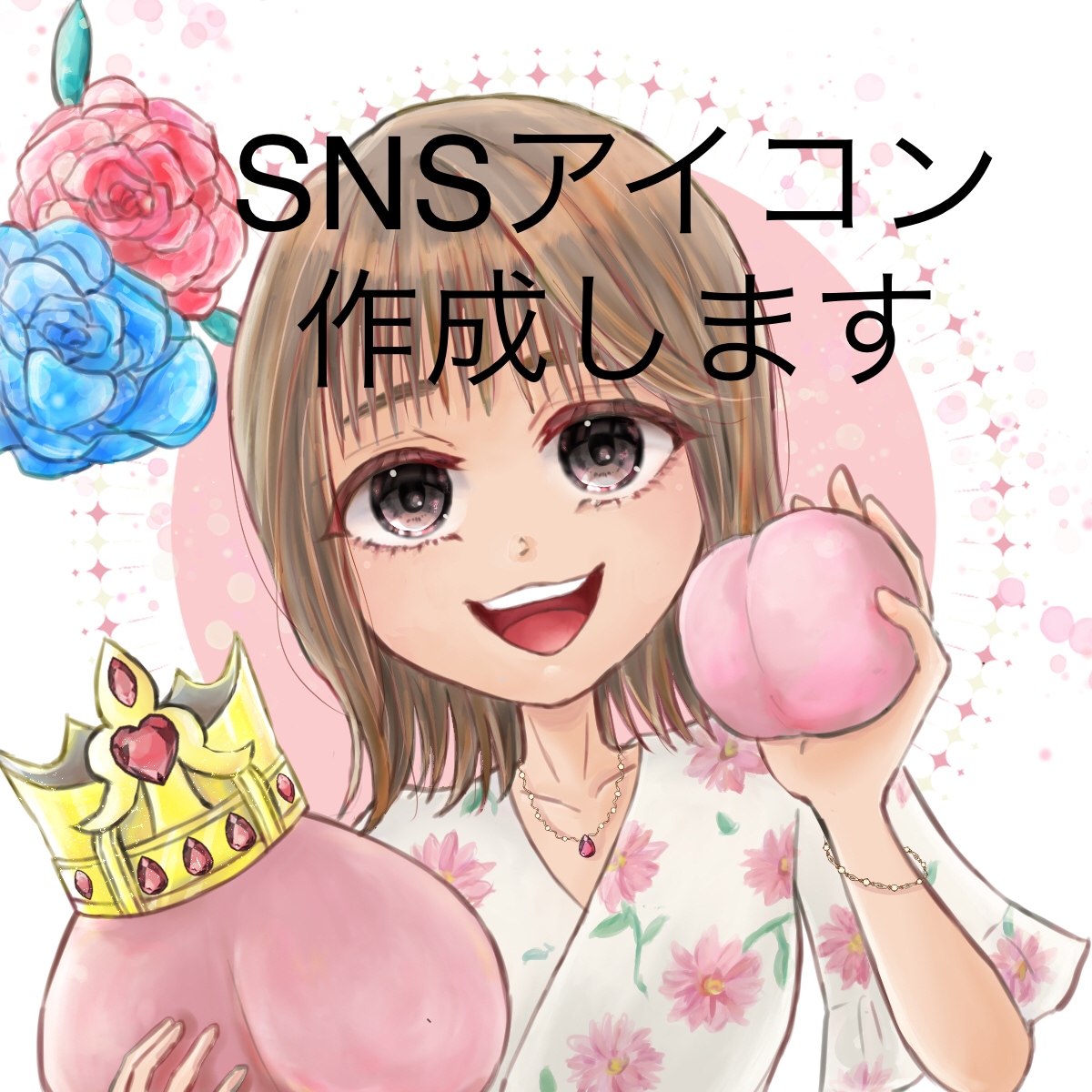 SNSアイコンに！かわいいデフォルメキャラかきます 版権OK！スプラやあつ森等のキャラや自キャラも可愛く♪ イメージ1