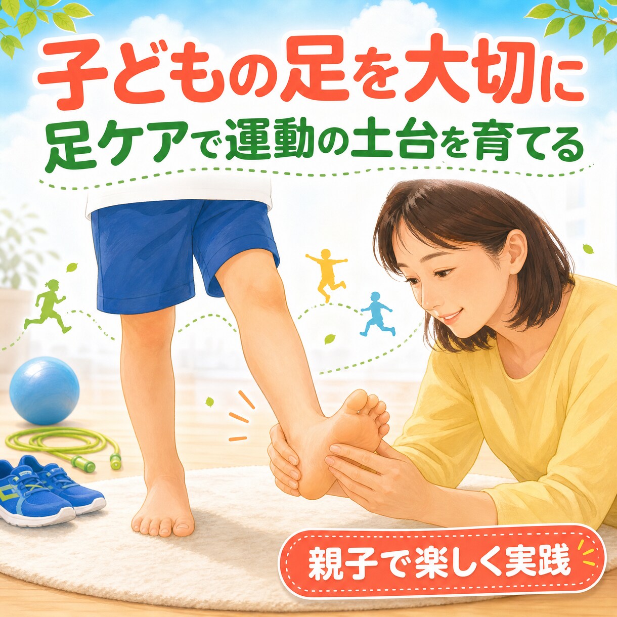 運動が苦手な子の土台を育てます 足の使い方から親子で楽しく実践できます！ イメージ1