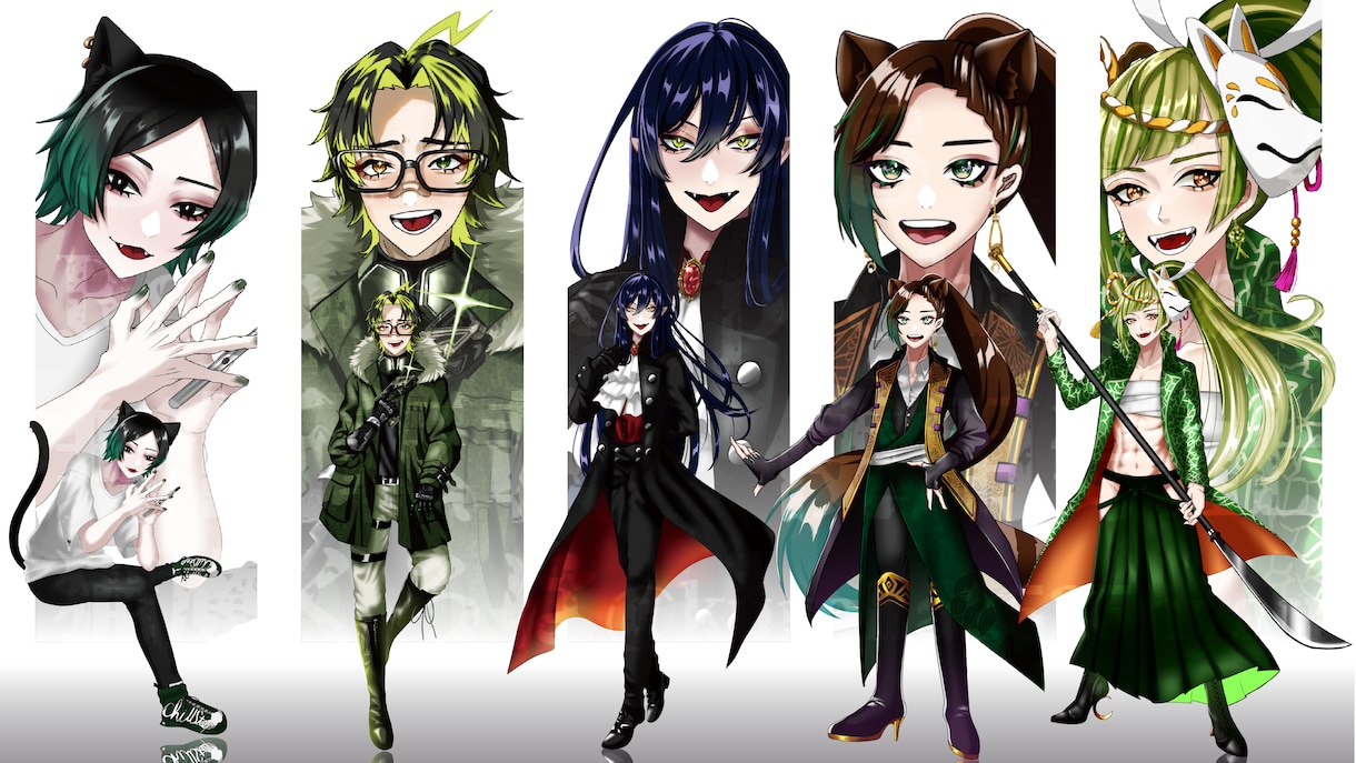 動作確認済！IRIAM立ち絵描きます IRIAM立ち絵実績50体セルフ受肉ライバーがお描きします！ イメージ3