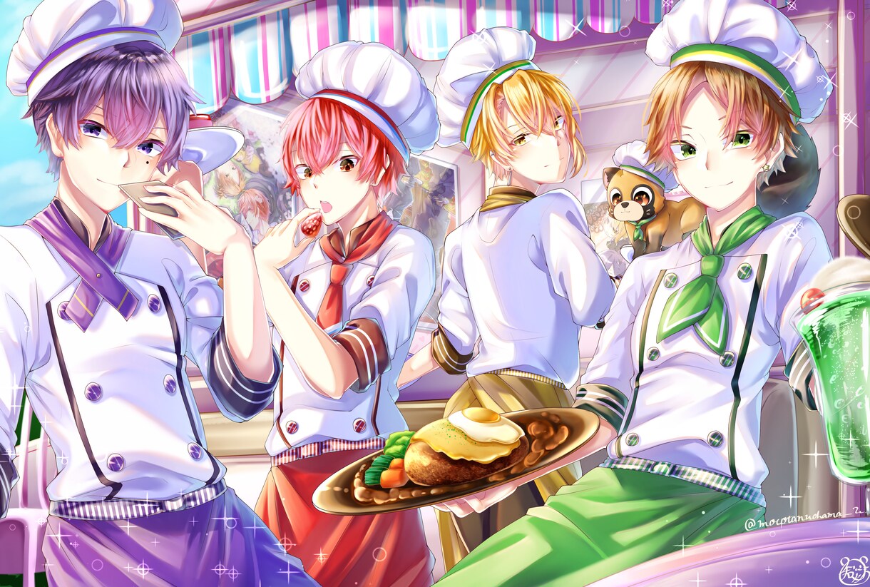 見栄えのある色鮮やかなイラスト提供します 動画/配信イラスト、サムネ、グッズ用、立ち絵など イメージ6