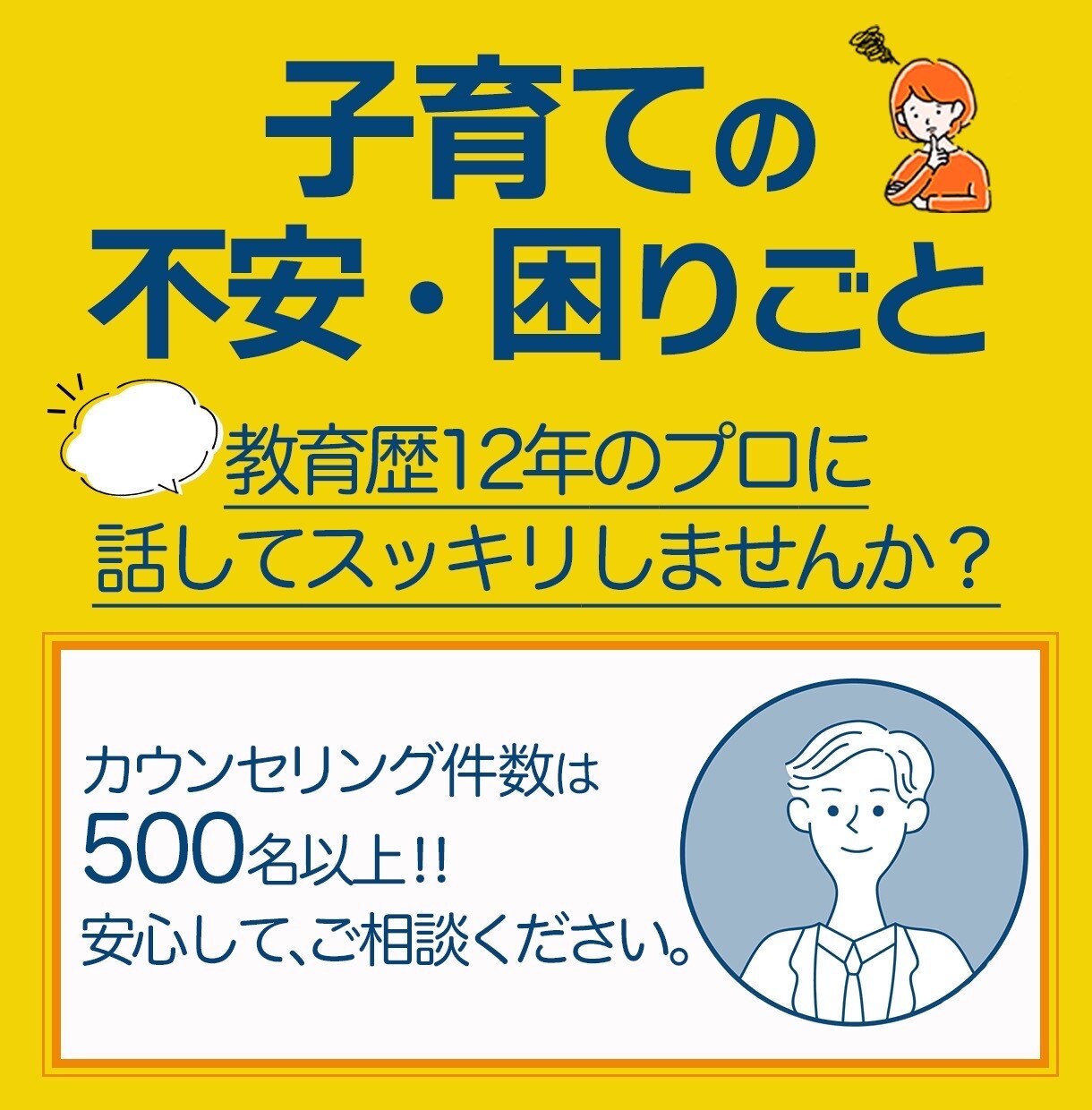 お子さんの子育て・教育のお悩み聴きます 勉強しない、反抗期、ゲーム中毒、夢や目標がないetc... イメージ1