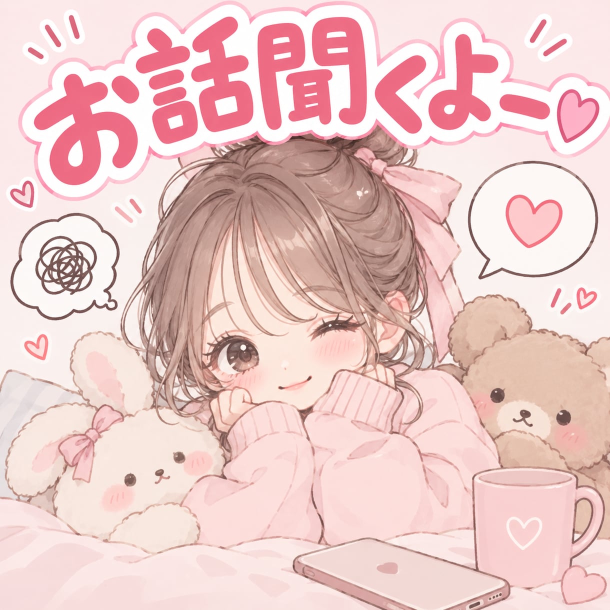 誰にも言えない愚痴を優しく聞きます みんな気軽にどーぞぉー！！お待ちしてますっ♪ イメージ1