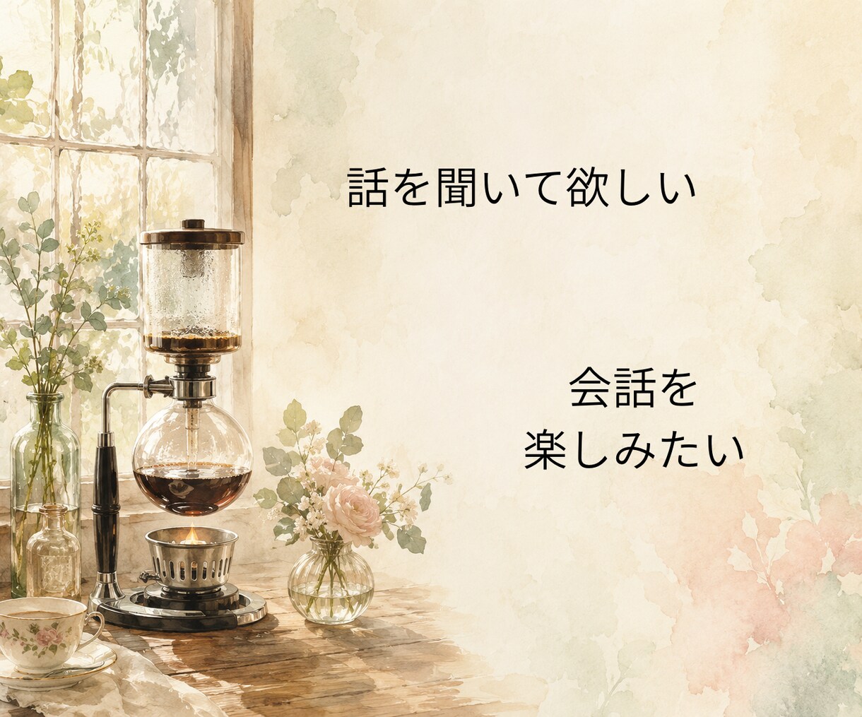何でもない話のお相手をします 今日あったこと、誰かに話したくなった時に… イメージ3