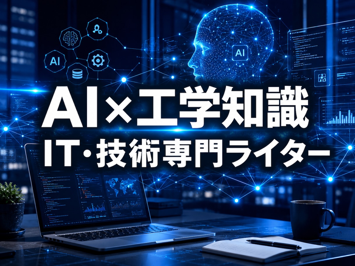 AIと工学でITや技術系の専門記事を爆速執筆します プロンプトを駆使！ライター歴2年が自然なIT記事をお届け イメージ1